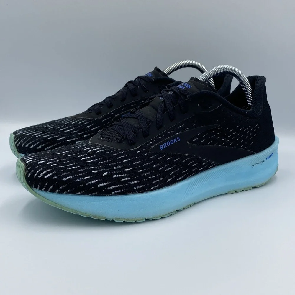 Brooks Hyperion Tempo Men's 9.5 Running Shoes Black Blue DNA FLASH 1103391D-082